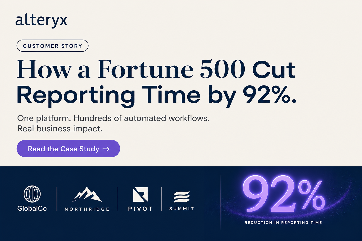 How a Fortune 500 Cut Reporting Time by 92%